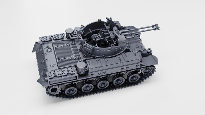 Flakpanzer M42 Duster - West German Cold War - 3D Printed Miniature Wargaming Combat Vehicle