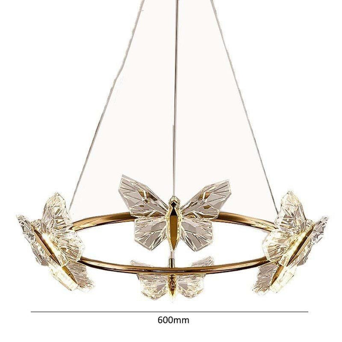 Flutter Gold 6 Hanging Lamp