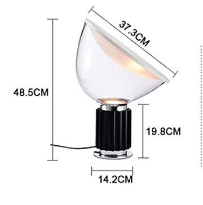 Focus your Vision Glass Table Lamp