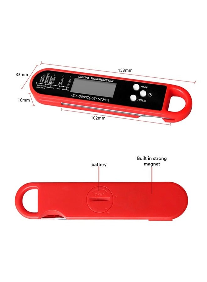 Food Thermometer, Digital Meat Thermometer, Kitchen Gadgets, Waterproof Instant Read Food Thermometer for Cooking and Grilling, Candy, Deep Fry, Grill, Camping & Kitchen Essentials
