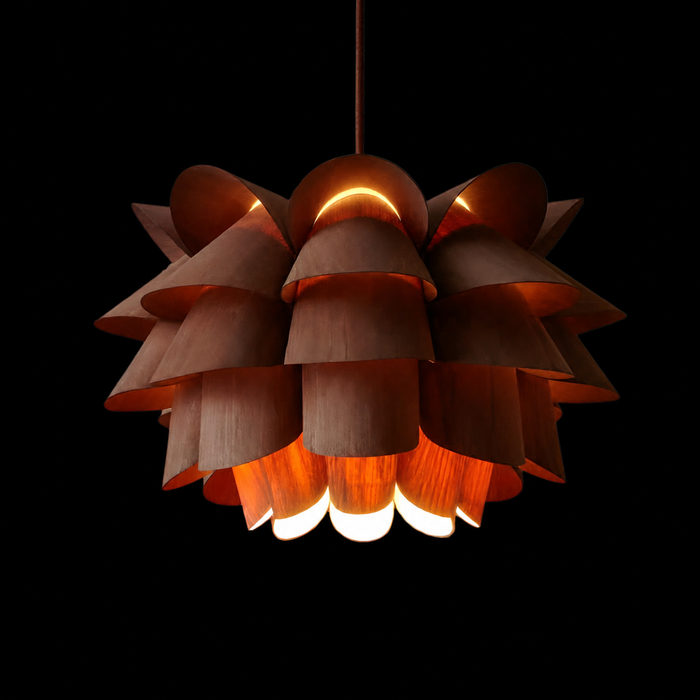 Forest Bloom Modern Ambient Wooden Pendant Light