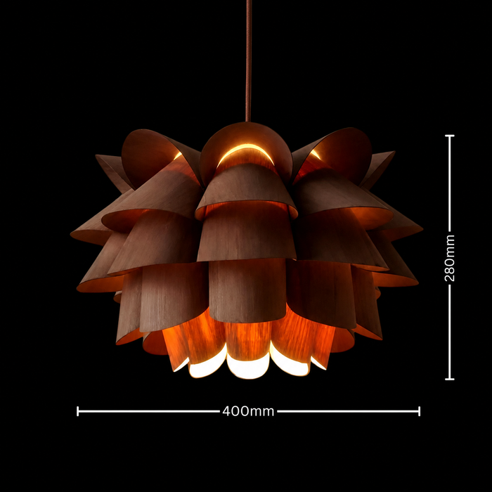 Forest Bloom Modern Ambient Wooden Pendant Light