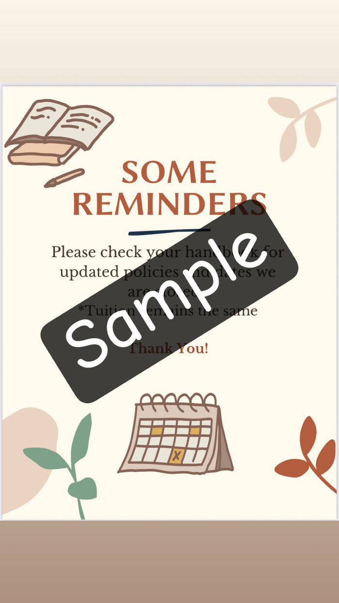 Friendly Reminders