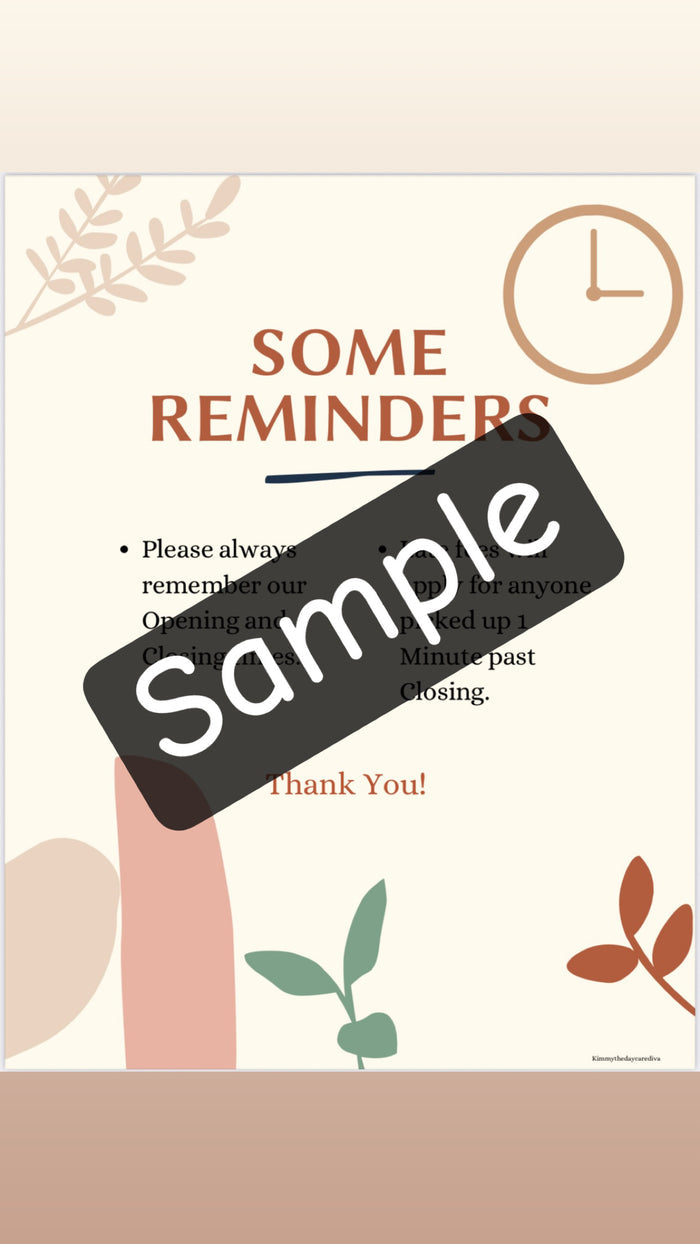 Friendly Reminders