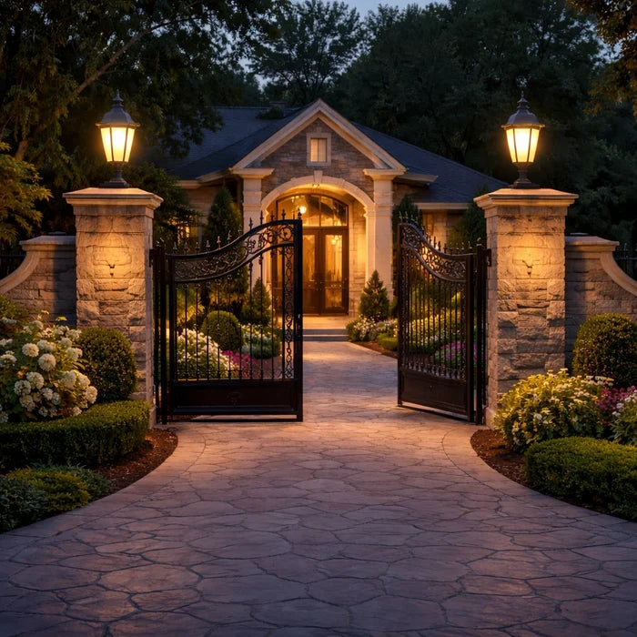 Garden Path Pillar Lantern Light