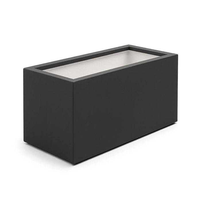 GARDRA Polyester plantenbak 100x40x40 cm - Zwartgrijs (RAL 7021) - Doika - Plantenbak - GARDRA -  - DOIKA-BP-06-RAL-7021