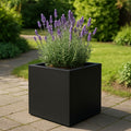 GARDRA Polyester plantenbak 50x50x50 cm - Gitzwart (RAL 9005) - Doika - Plantenbak - GARDRA -  - DOIKA-Ap-2-9005-RAL-9005