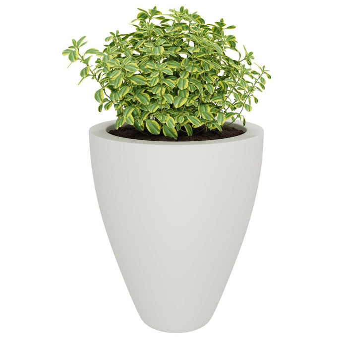 GARDRA Polyester plantenbak Ø 51x59 cm - Zuiver Wit (RAL 9010) - Doika - Plantenbak - GARDRA -  - DOIKA-DP-1 9010