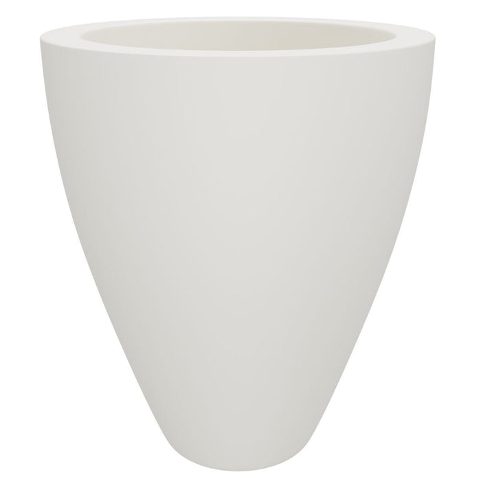 GARDRA Polyester plantenbak Ø 51x59 cm - Zuiver Wit (RAL 9010) - Doika - Plantenbak - GARDRA -  - DOIKA-DP-1 9010