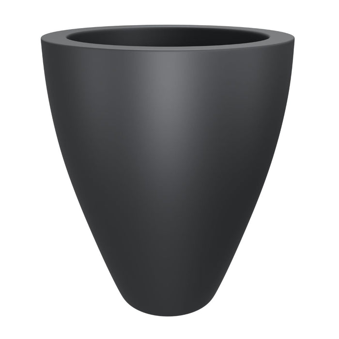 GARDRA Polyester plantenbak Ø 51x59 cm - Zwartgrijs (RAL 7021) - Doika - Plantenbak - GARDRA -  - DOIKA-DP-1 7021
