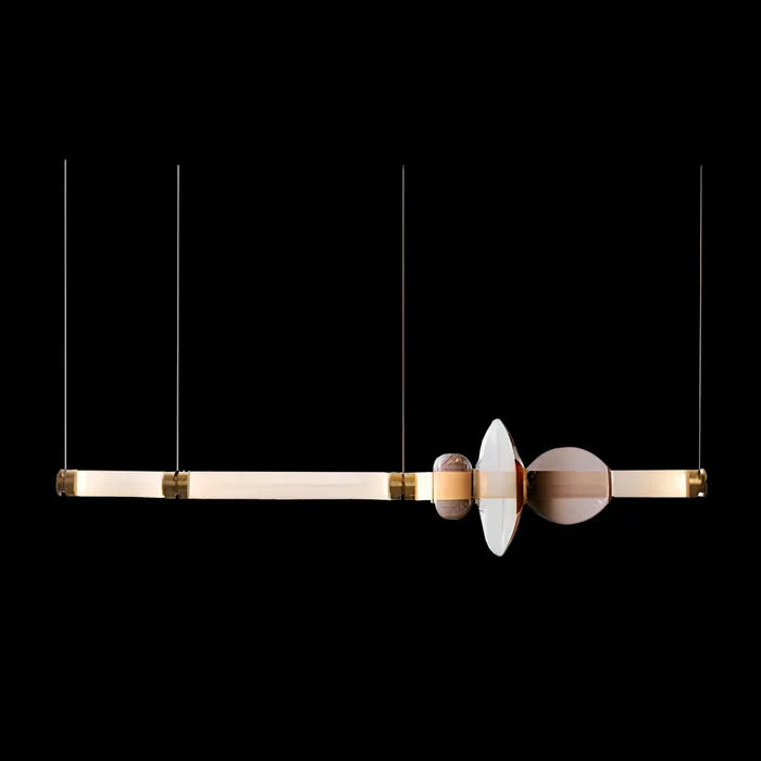 Geometric Island Handblown Glass Chandelier