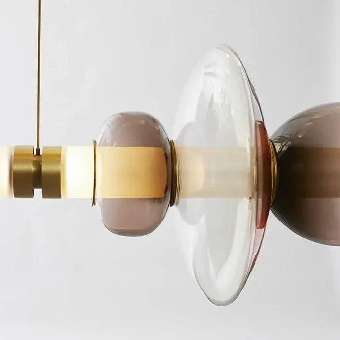 Geometric Island Handblown Glass Chandelier