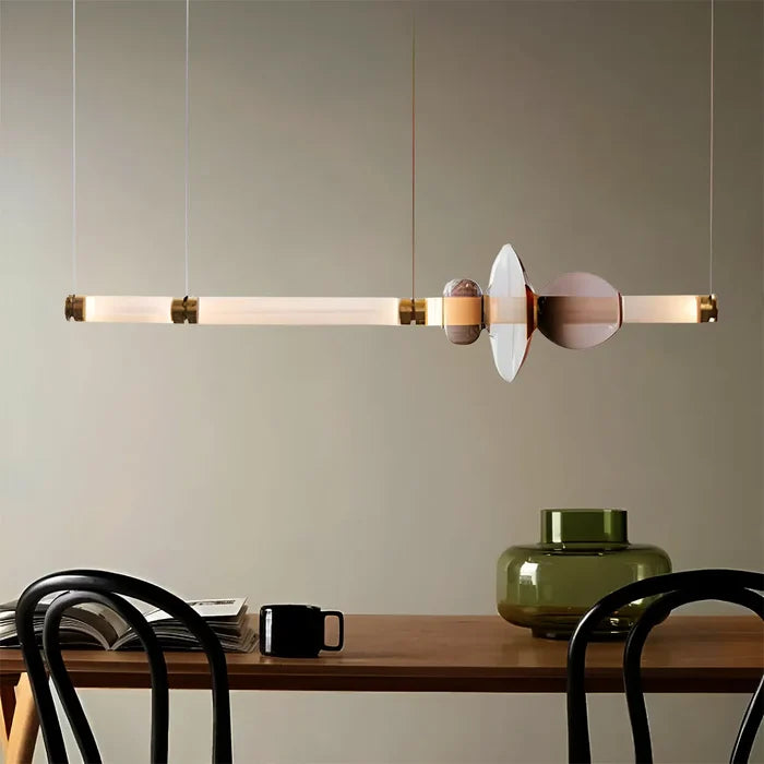 Geometric Island Handblown Glass Chandelier