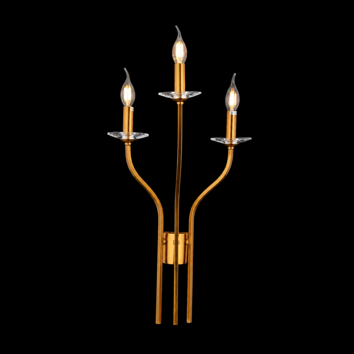 Glimmering Ember Candlestick Wall Sconce