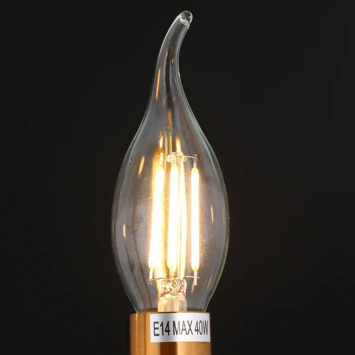 Glimmering Ember Candlestick Wall Sconce