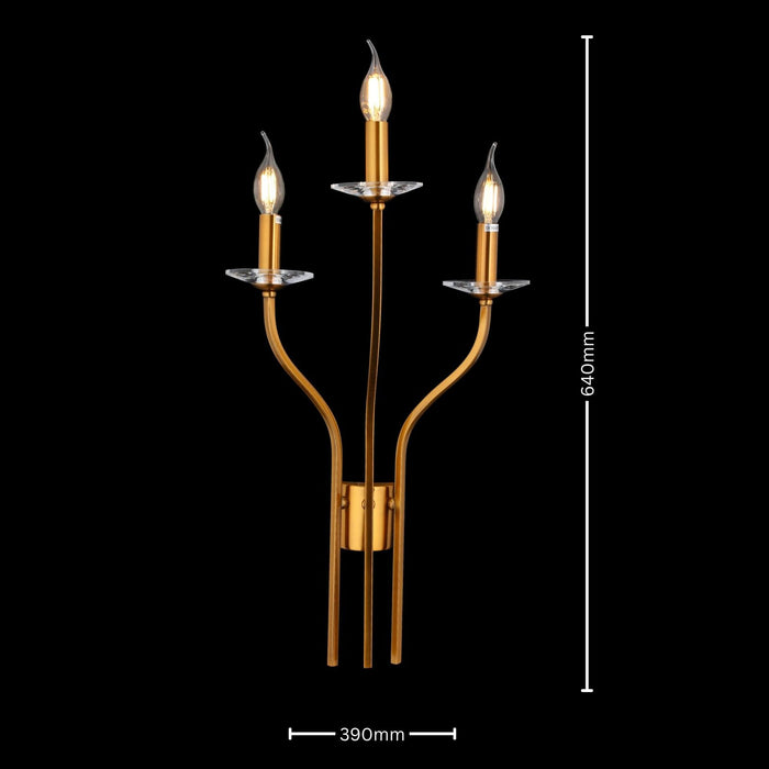 Glimmering Ember Candlestick Wall Sconce