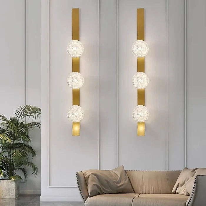Golden Trio Bubble Wall Light