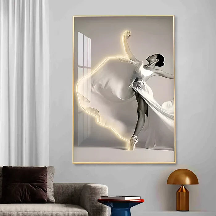 Graceful Ballerina Elegant Dance Wall Art
