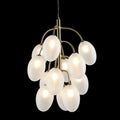 Grapevine Glow - Modern Oval Glass Cluster Chandelier