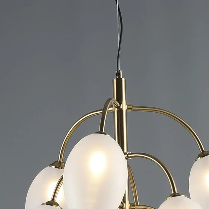 Grapevine Glow - Modern Oval Glass Cluster Chandelier