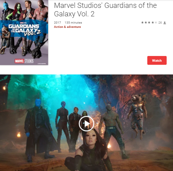 Guardians of the Galaxy Vol. 2 Google TV HD Digital Code (Redeems in Google TV; HD Movies Anywhere & HDX Vudu & HD iTunes Transfer Across Movies Anywhere)
