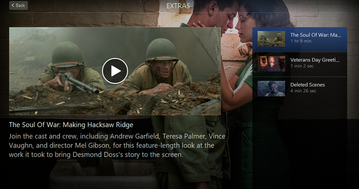 Hacksaw Ridge iTunes Apple TV 4K Digital Code (2016) (Redeems in iTunes Apple TV; 4K Vudu Fandango at Home Transfers Across Movies Anywhere)