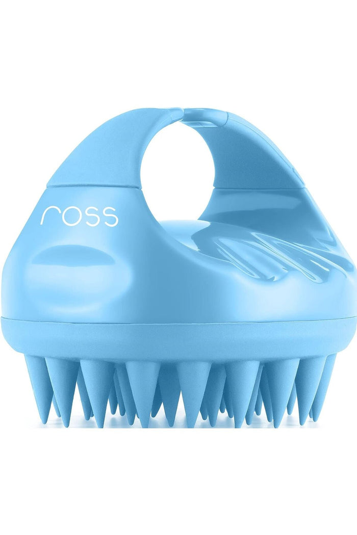Hair Scalp Massager Shampoo Brush with Soft Silicone Bristles (Blue)