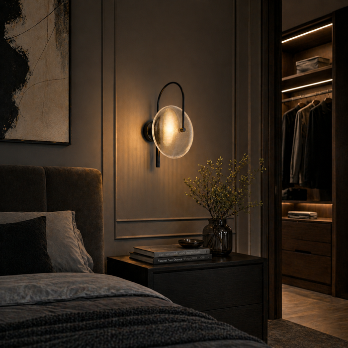 Halo Disc Arc Wall Sconce