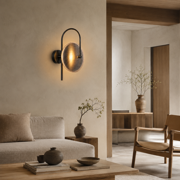 Halo Disc Arc Wall Sconce