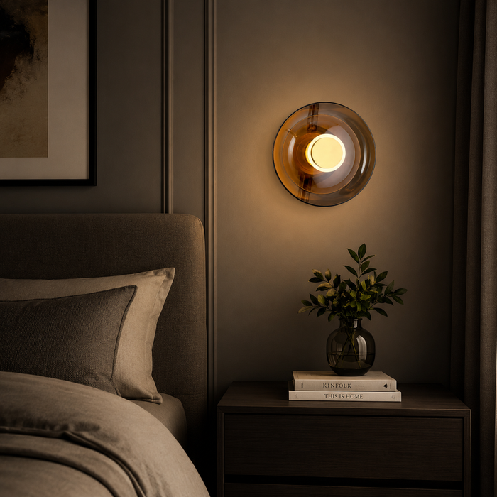 Halo Disc Modern Ambient Wall Sconce