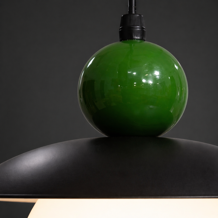 HaloOrbit Black and White Globe Pendant Light