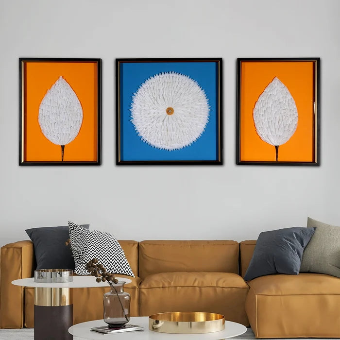 Handcrafted Trio Petal Wall Art