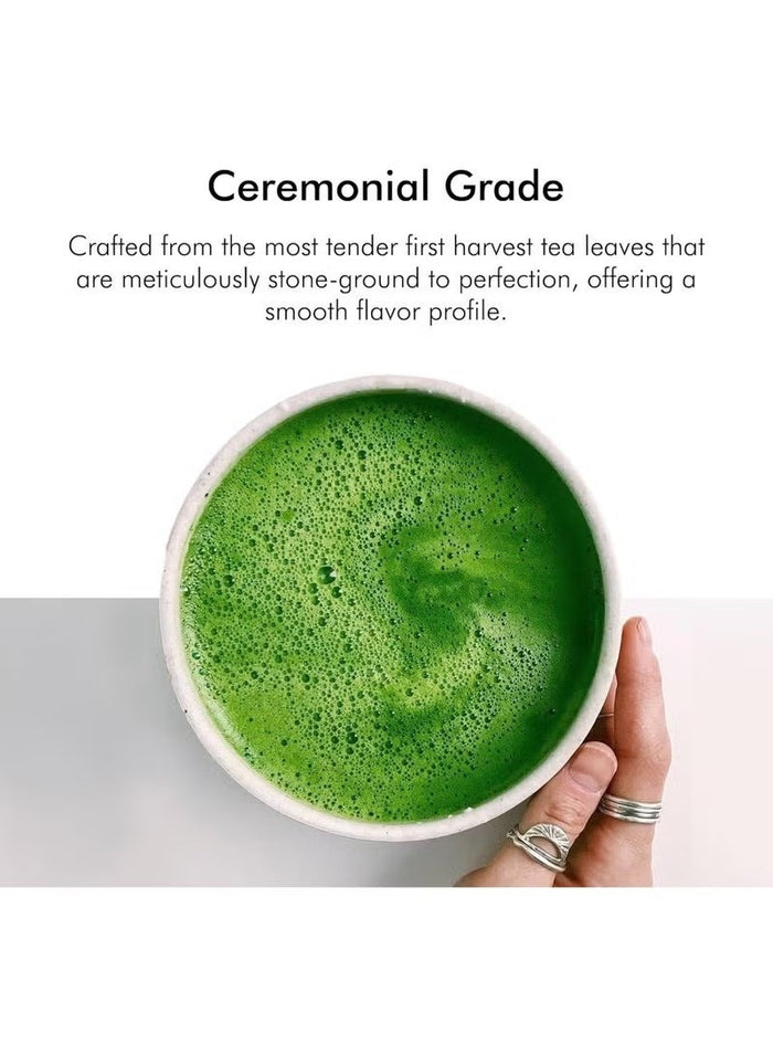 Heapwell UJI Ceremonial AAA Grade Matcha Powder 30g, Sourced from Shizouka Japan, Ceremonial Matcha Tea, Vegan Ceremonial Matcha Tea| Premium Ceremonial Matcha Tea Without Artificial Sweeteners |