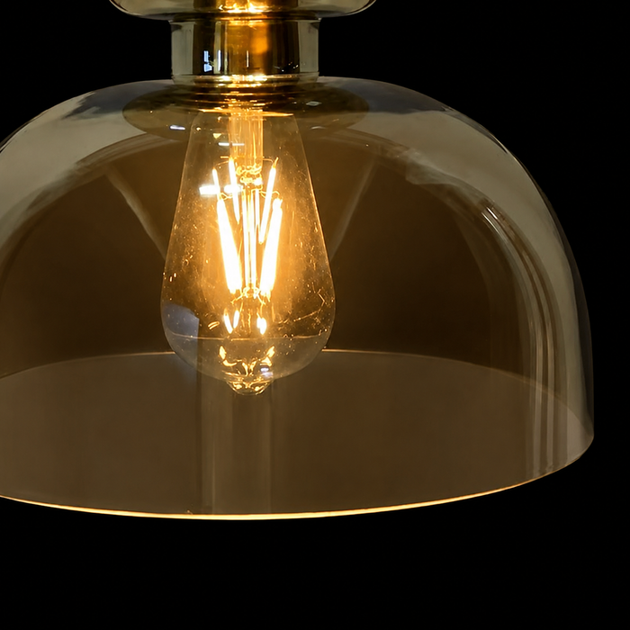 Hearthstone Drop - Modern Glass Bedside Pendant Light