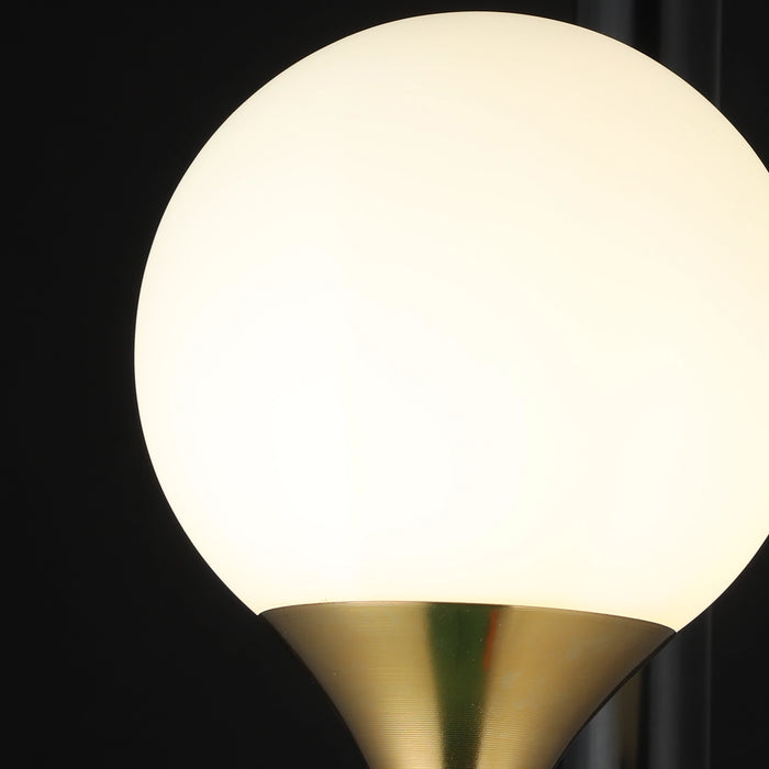 HelioSpear Brass Globe Wall Light