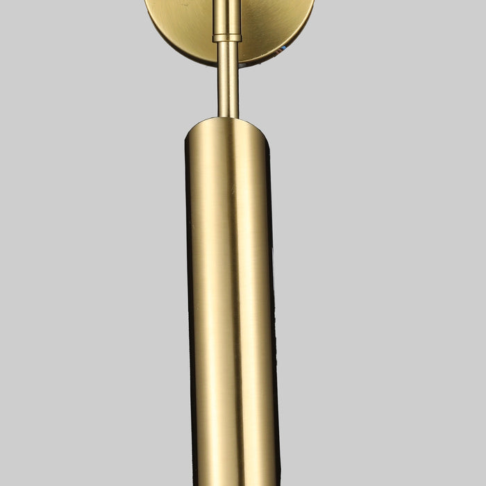 HelioSpear Brass Globe Wall Light