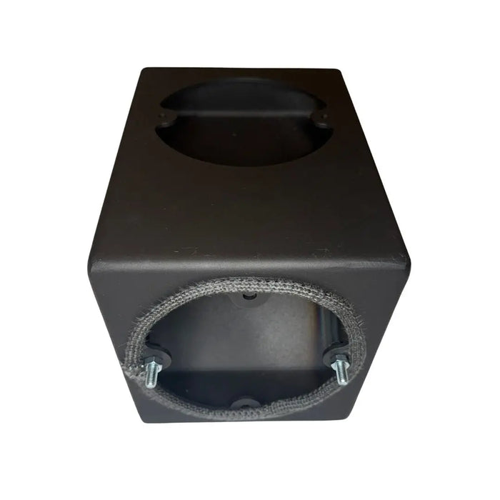 HETA Inspire vertical rear flue adaptor from above