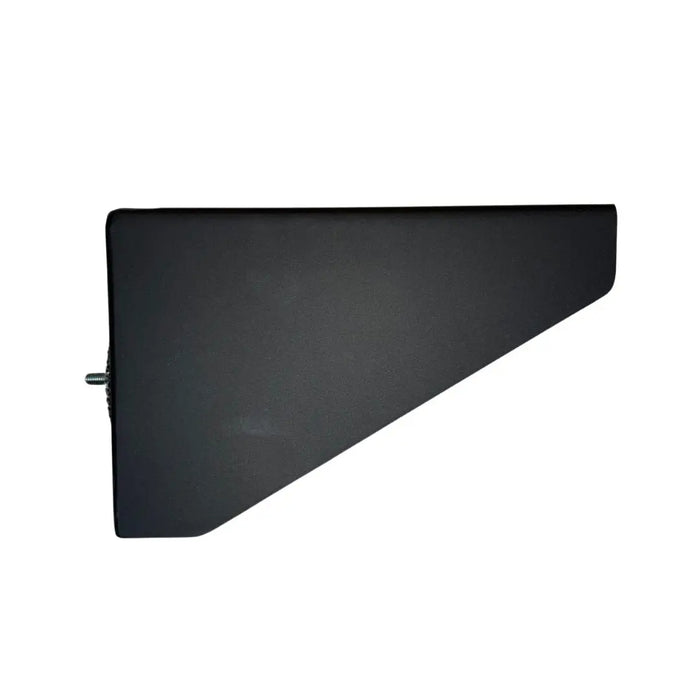 HETA Inspire vertical rear flue adaptor from the side
