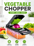 HOME 4 YOU Vegetable Chopper Pro Onion Chopper 14 in 1 Multifunctional Food Chopper Kitchen Vegetable Slicer Dicer Cutter Veggie Chopper With 8 Blades Carrot and Garlic Chopper With Container Compact Kitchen Gadgets Sets for Cooking