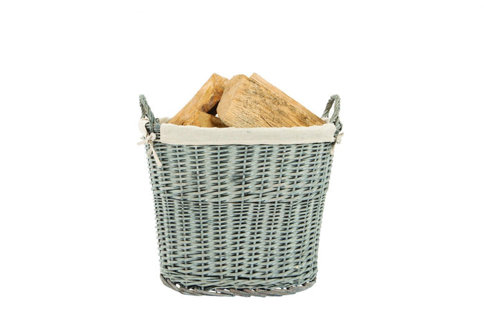 Houtblokkenmand wilg - Doika BV - Haardaccessoires - Practo Home - W104