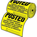 Hy-Ko "Private Property" Sign, Yellow/Black Tyvek, 12 x 12-In., 100-Ct.
