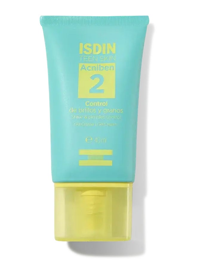 ISDIN Acniben Shine & Pimples Control [40Ml] - Lightweight Mattifying Gel Cream That Regulates Oil Production For A Shine-Free Look
