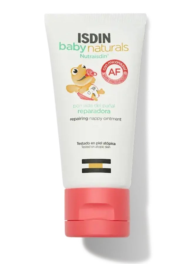 ISDIN Baby Natural Af Ointment [50Ml] - Protective Diaper Ointment For Persistent Irritation, Redness, And Fungal Protection