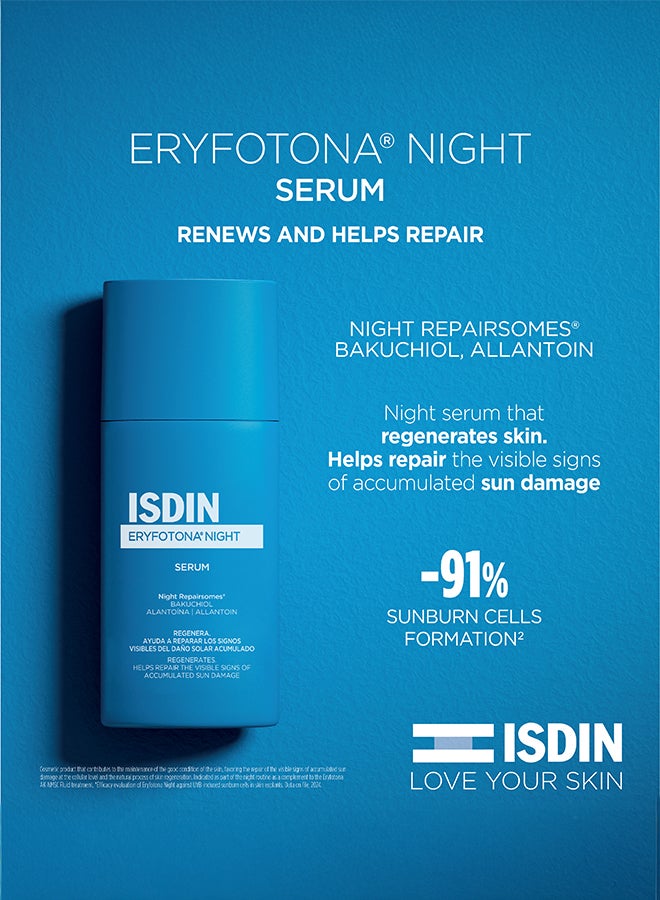 ISDIN Eryfotona Night [50Ml] - Intensive Recovery Night Cream That Repairs Sun Damage While You Sleep Using Bakuchiol And Melatonin
