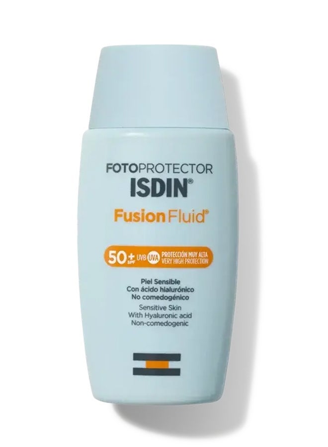 ISDIN Fotoprotector Fusion Fluid SPF 50+ [50Ml] - Ultralight Facial Sunscreen With All-Day Hydration And A Matte, Non-Greasy Touch