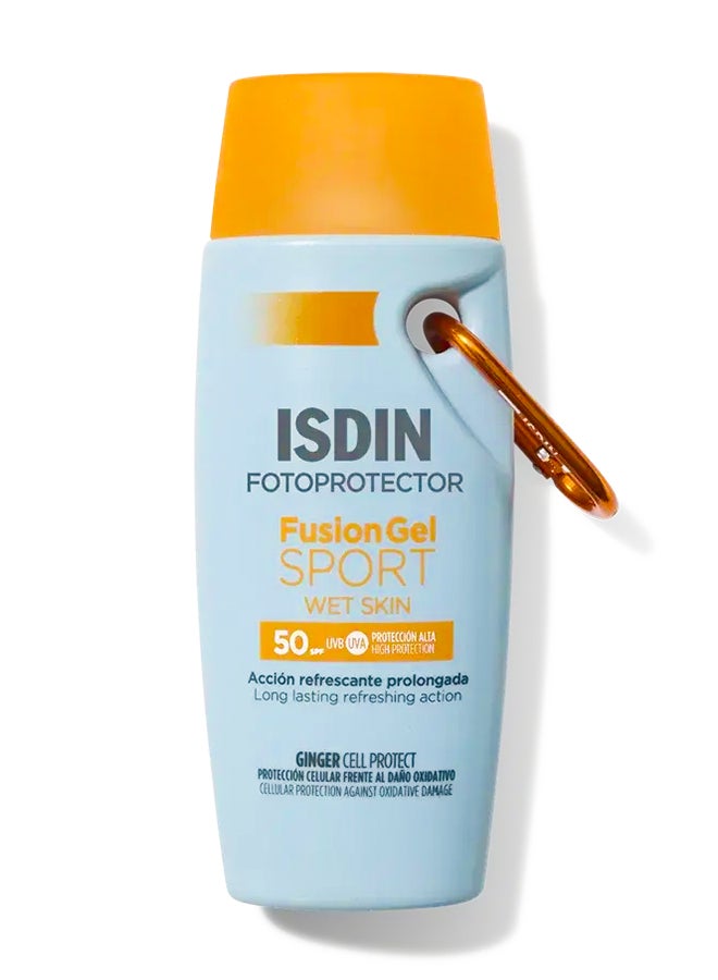 ISDIN Fotoprotector Fusion Gel SPF 50+ [100Ml] - Sports Sunscreen Gel With Ginger Extract; Ideal For Hairy Areas And Intense Physical Activity