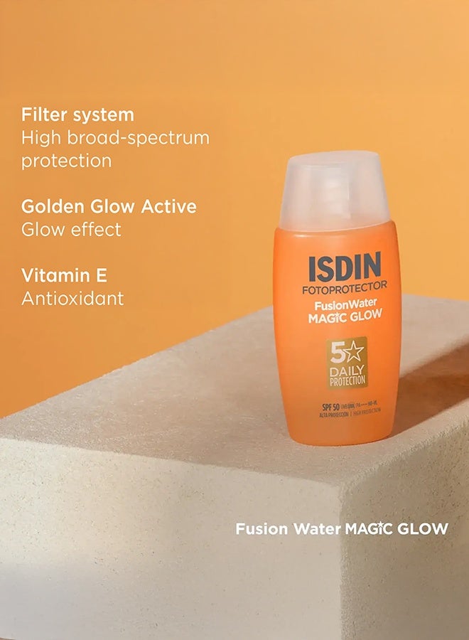 ISDIN Fotoprotector Fusion Water Magic Glow SPF50 Facial Sunscreen 50ml