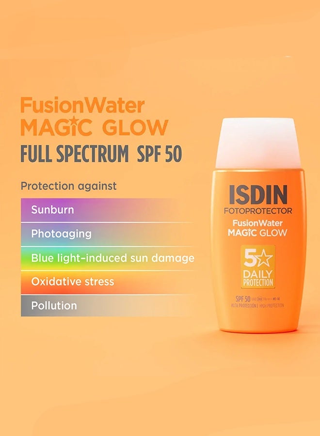 ISDIN Fotoprotector Fusion Water Magic Glow SPF50 Facial Sunscreen 50ml