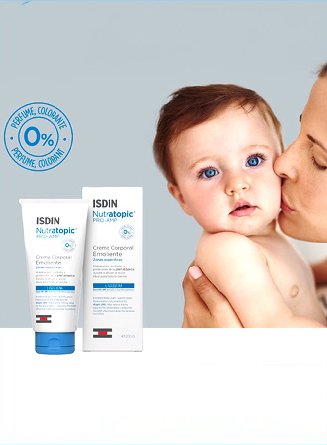 ISDIN Nutratopic Pro-Amp Emollient Cream [200Ml] - Daily Care For Atopic Skin That Strengthens The Skin Barrier And Prevents Flare-Ups