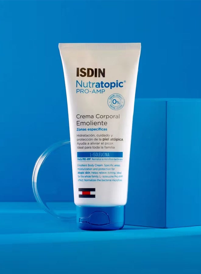 ISDIN Nutratopic Pro-Amp Emollient Cream [200Ml] - Daily Care For Atopic Skin That Strengthens The Skin Barrier And Prevents Flare-Ups